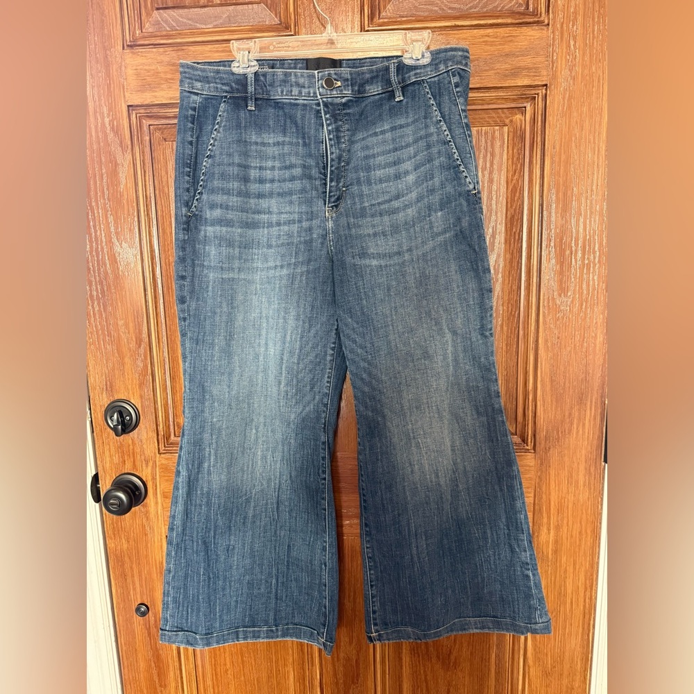 White House Black Market Dark Blue Flare Jeans